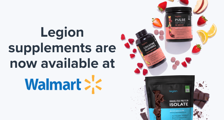 Legion supplements are now available at Walmart.