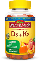 Nature Made Vitamin D3 + K2 Gummies
