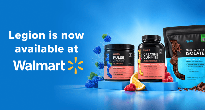 Legion supplements are now available at Walmart.