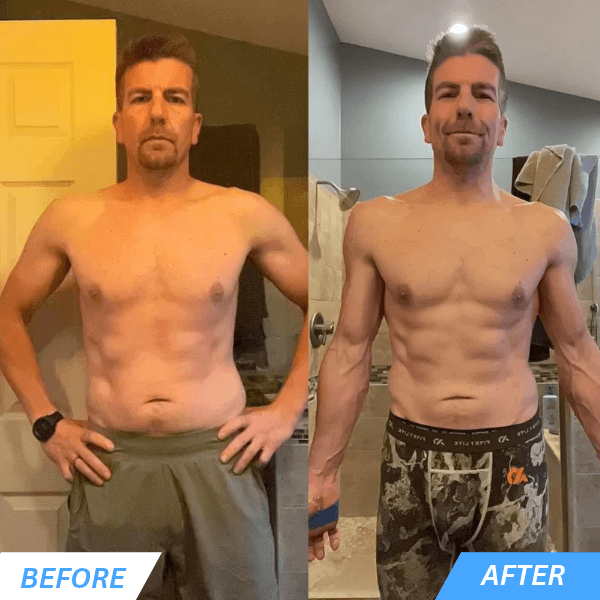 Tom before and after